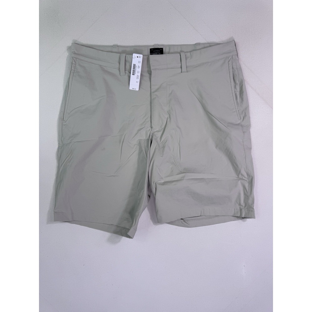 J.Crew Tech Short Mens 33 H9327 Stone Beige Golf Hiking Performance Stretch NWT